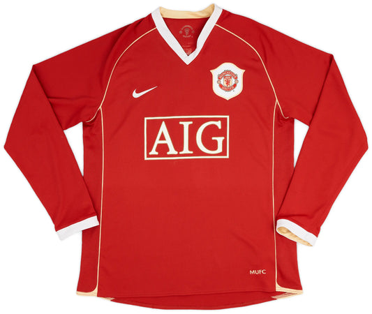 Manchester United 2006/07 Home Long Sleeve Jersey