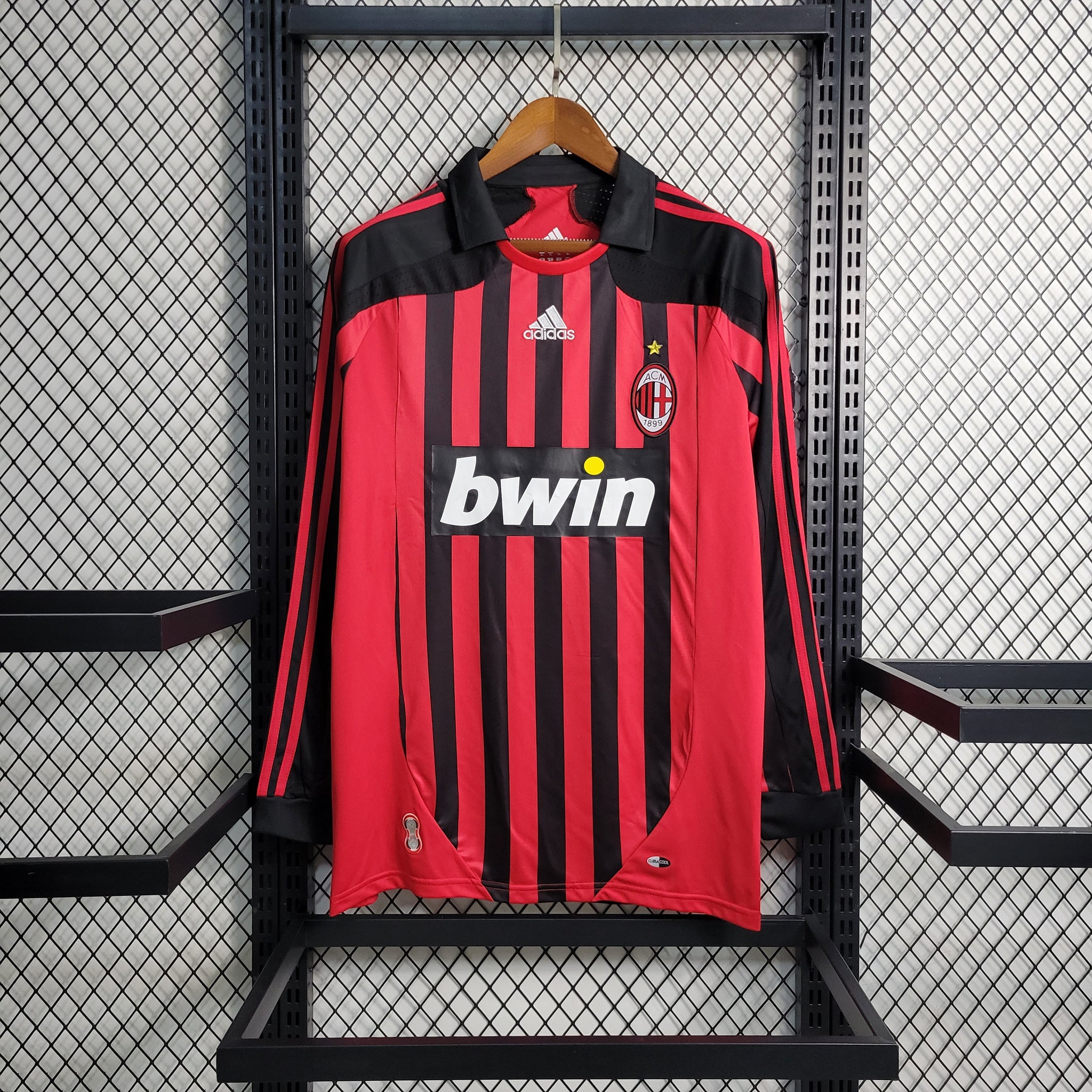 AC Milan 2007/08 Home Long Sleeve Jersey