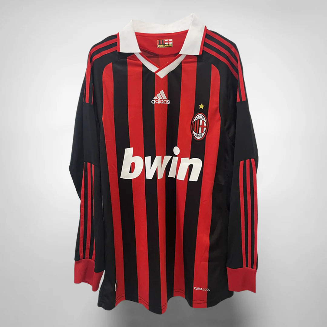 AC Milan 2009/10 Home Long Sleeve Jersey