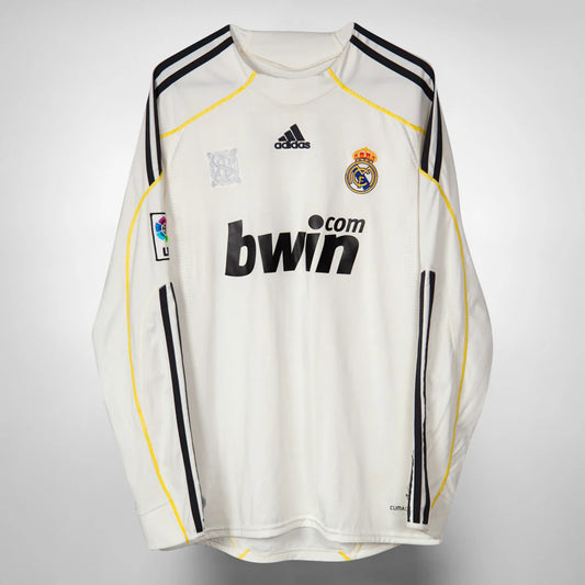 Real Madrid 2009/10 Home Long Sleeve Jersey