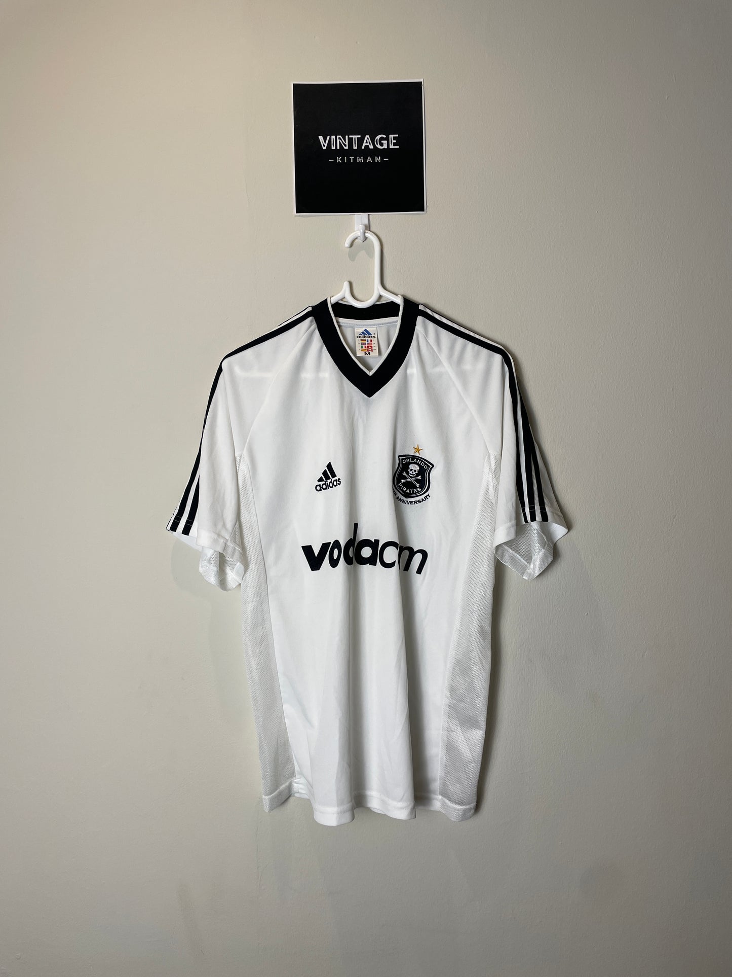 2003/04 Orlando Pirates Away ‘65th Anniversary’ Retro Jersey *Original* M 9/10