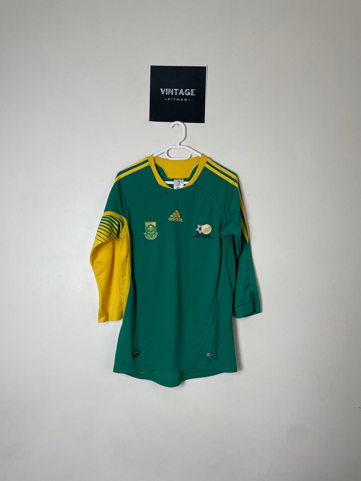 2009 Bafana Bafana Alternate Quarter Sleeve Retro Jersey *Rare Original* Small & Large 8/10