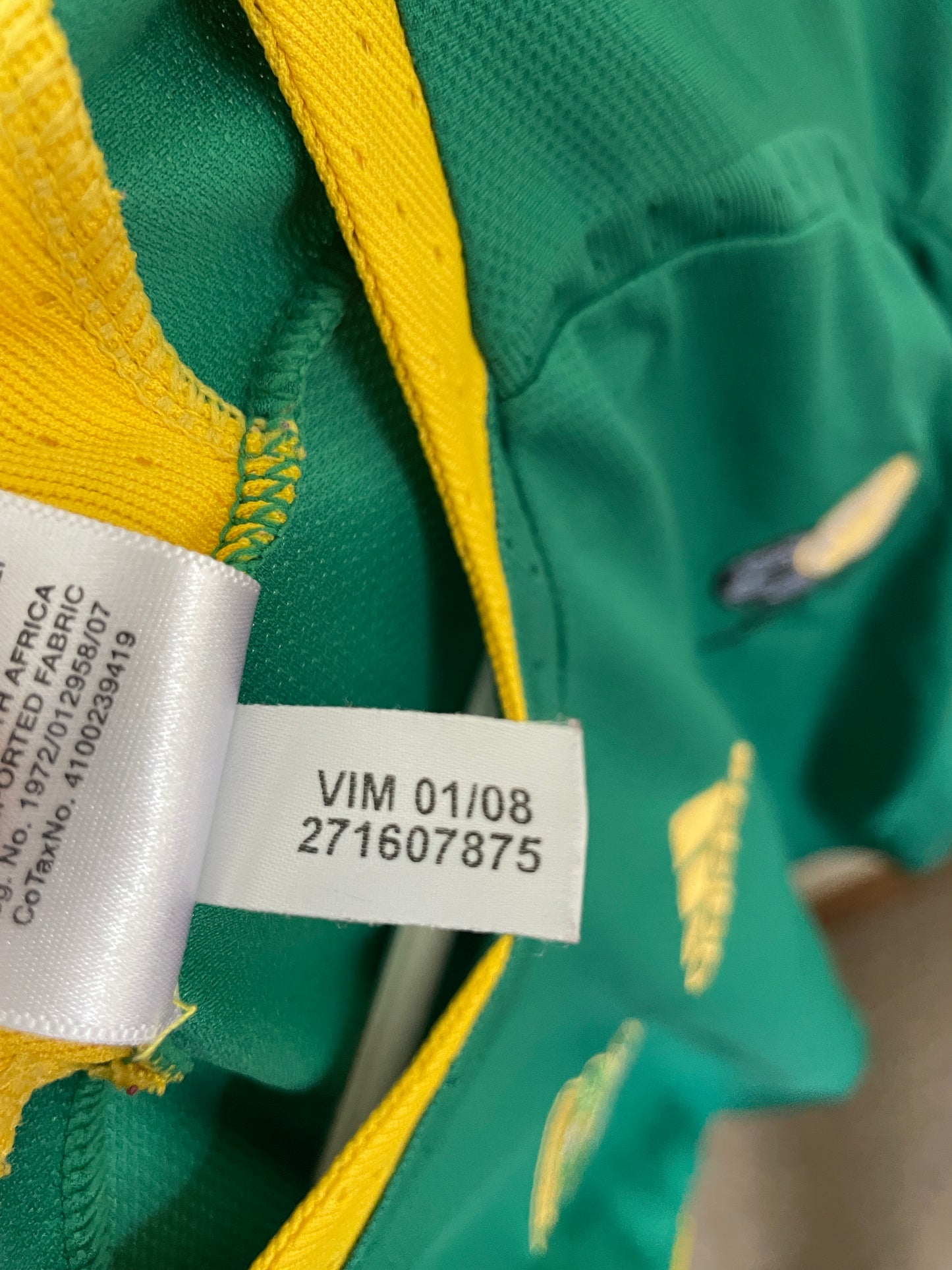 2009 Bafana Bafana Alternate Quarter Sleeve Retro Jersey *Rare Original* Small & Large 8/10