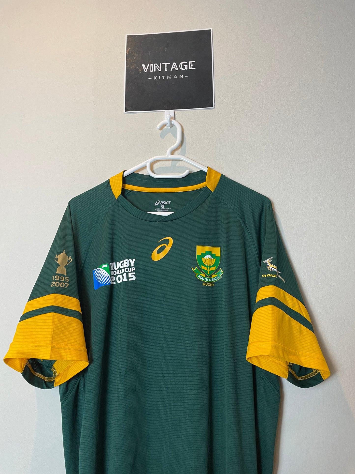 2015 Springboks Home RWC Jersey * Original* XL 10/10