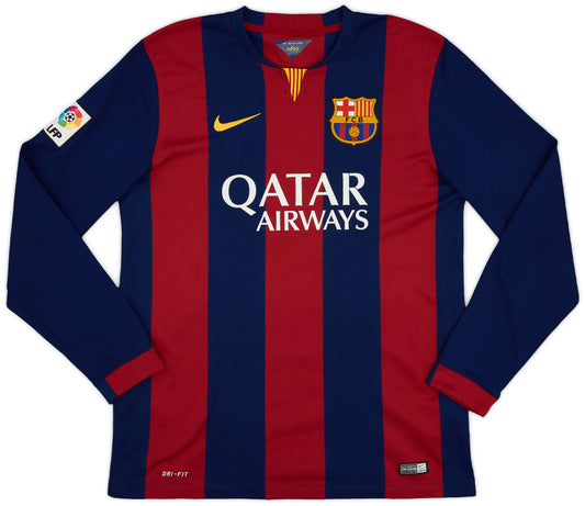 Barcelona 2014/15 Home Long Sleeve Jersey