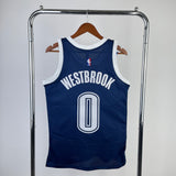 Oklahoma City Thunder 2015-16 Russel Westbrook Blue Mitchell & Ness Hardwood Classics Swingman Jersey