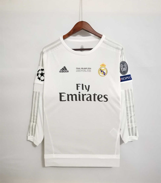 Real Madrid 2015/16 Home Long Sleeve Jersey