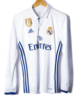 Real Madrid 2016/17 Home Long Sleeve Jersey