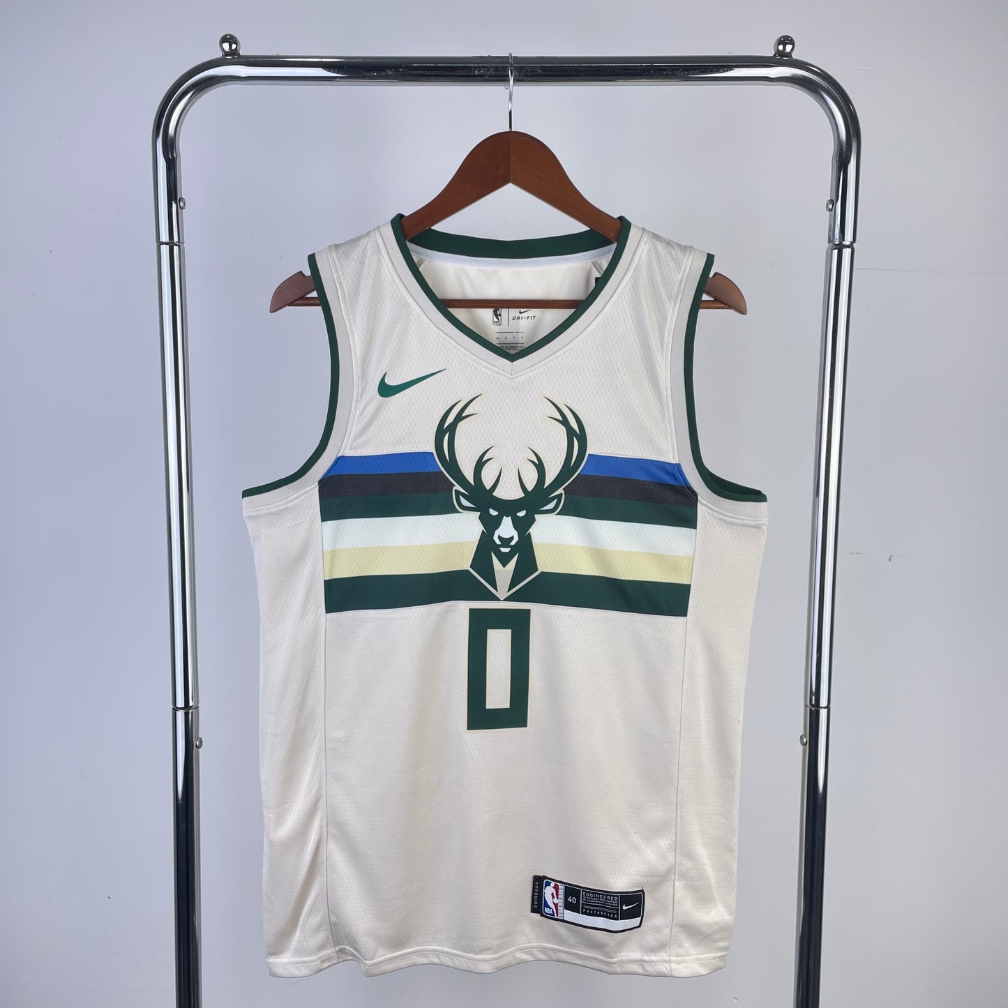 Milwaukee Bucks 2017-18 Cream Swingman Jersey - City Edition