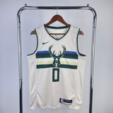Milwaukee Bucks 2017-18 Cream Swingman Jersey - City Edition