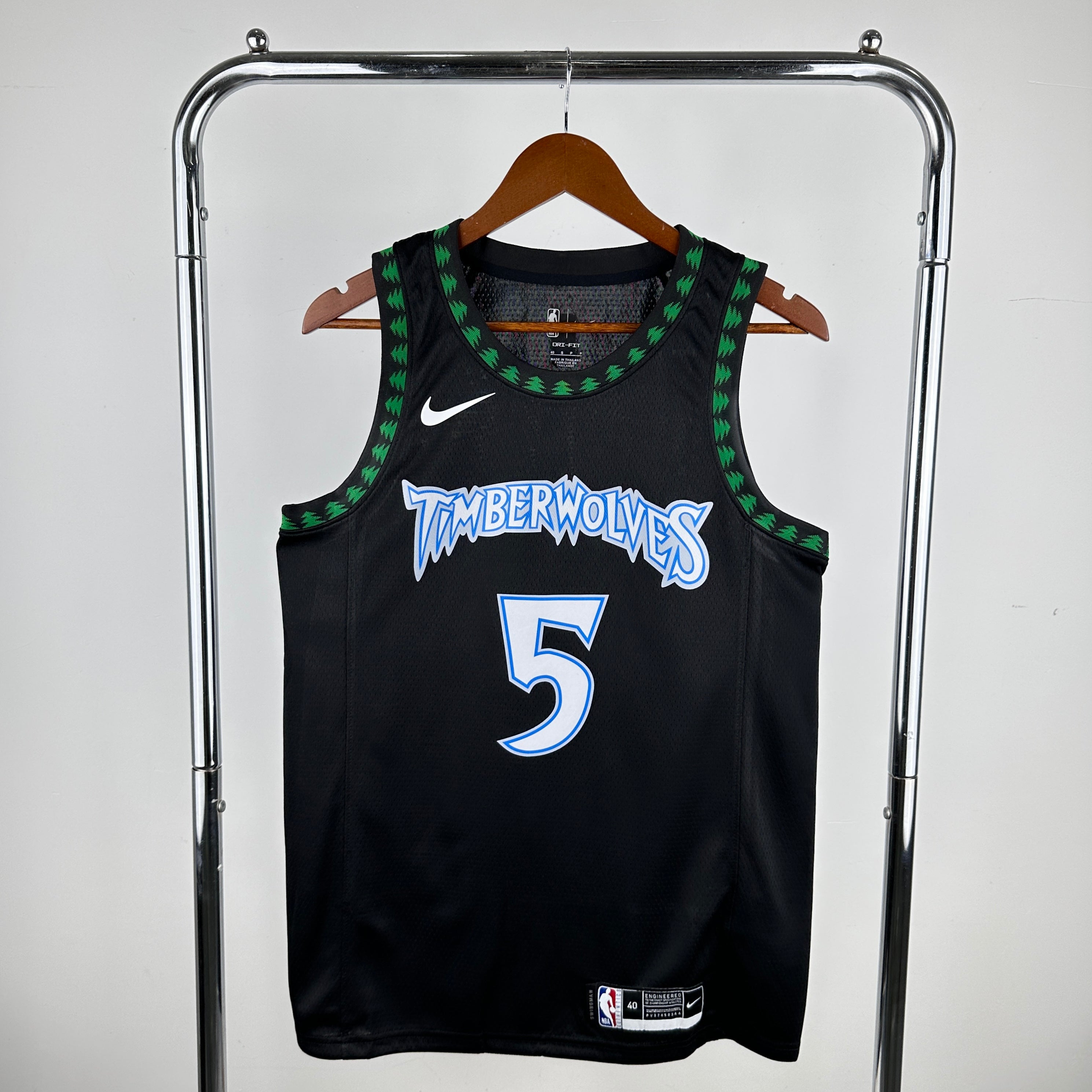 Minnesota Timberwolves 2018-19 Black Swingman Jersey - Classic Edition ...
