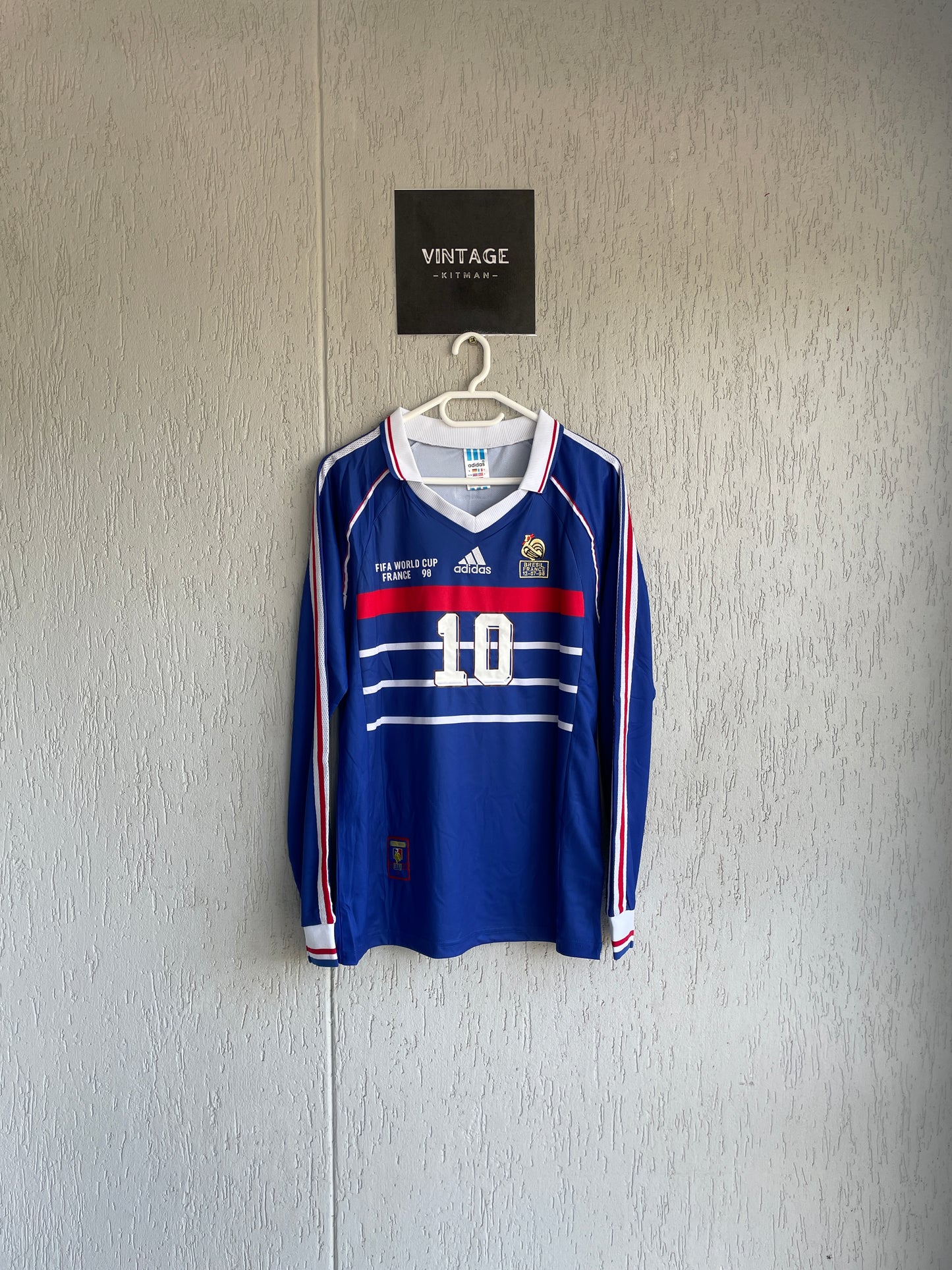 France 1998 Home Long Sleeve Jersey