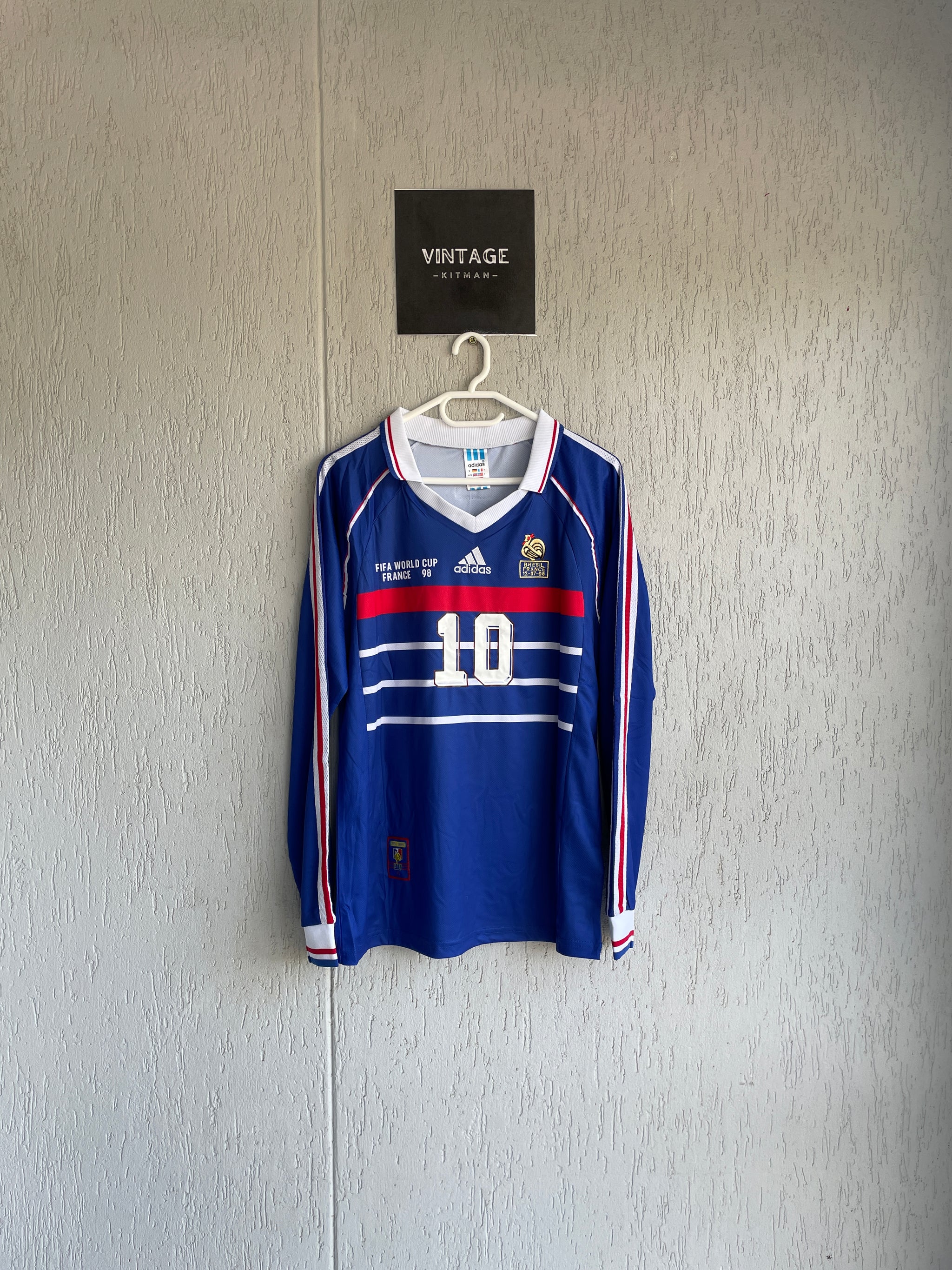 France 1998 Home Long Sleeve Jersey