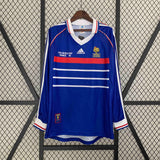 France 1998 Home Long Sleeve Jersey