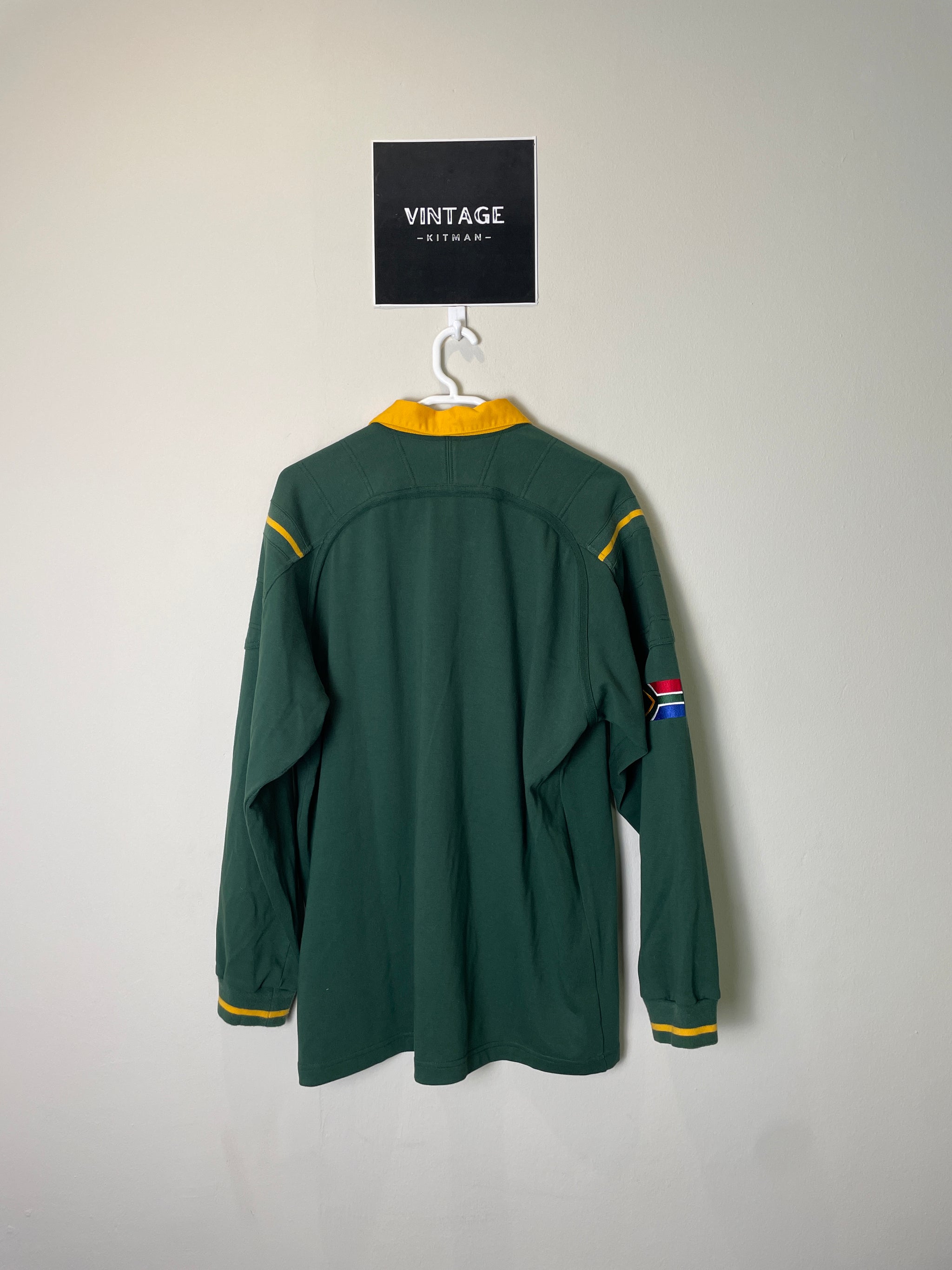 1999 Springboks Home Nike Retro Long Sleeve Rugby Jersey *Original* L 10/10