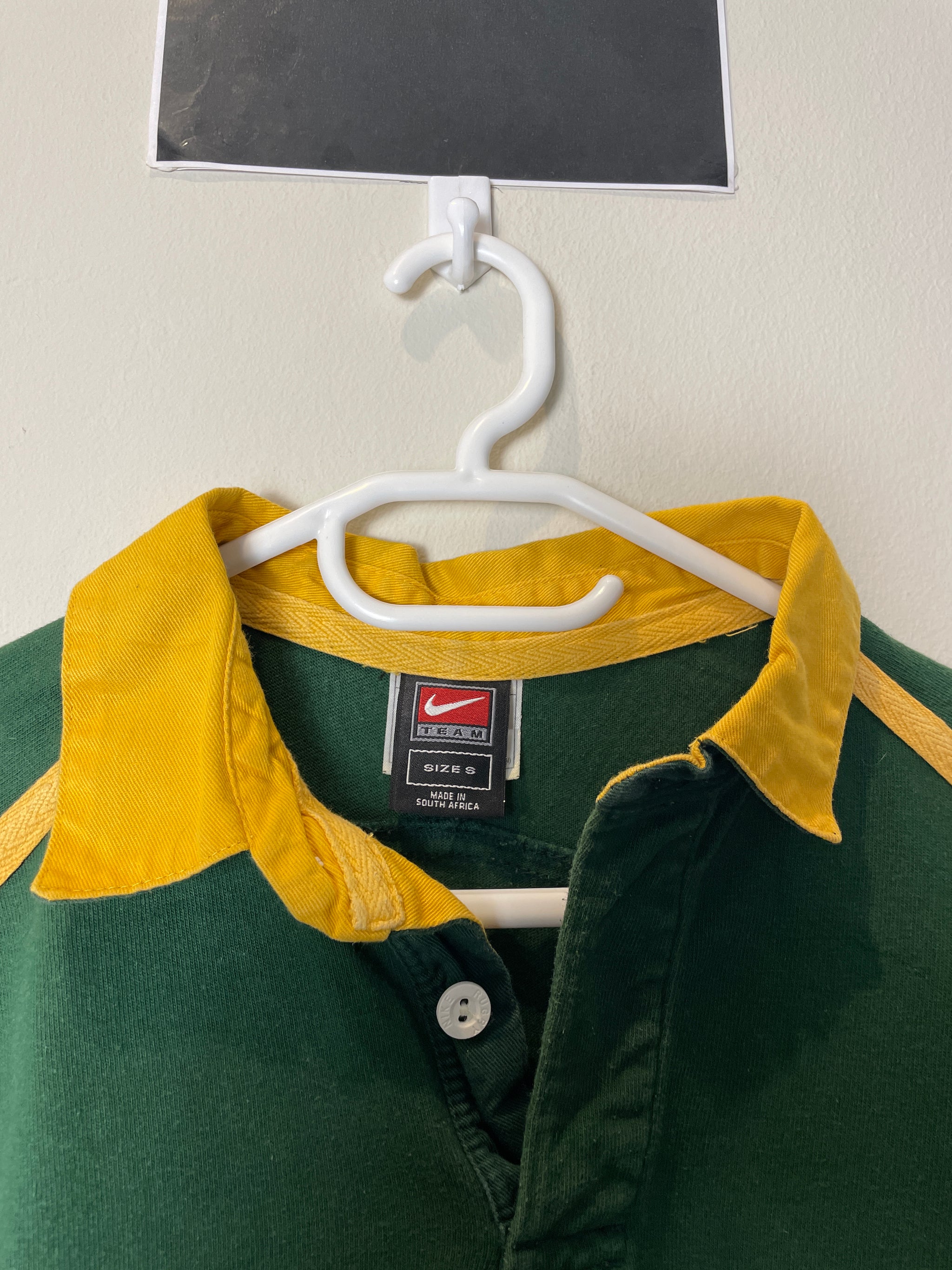 2002 Springboks Home Nike Retro Long Sleeve Rugby Jersey *Original* S 10/10