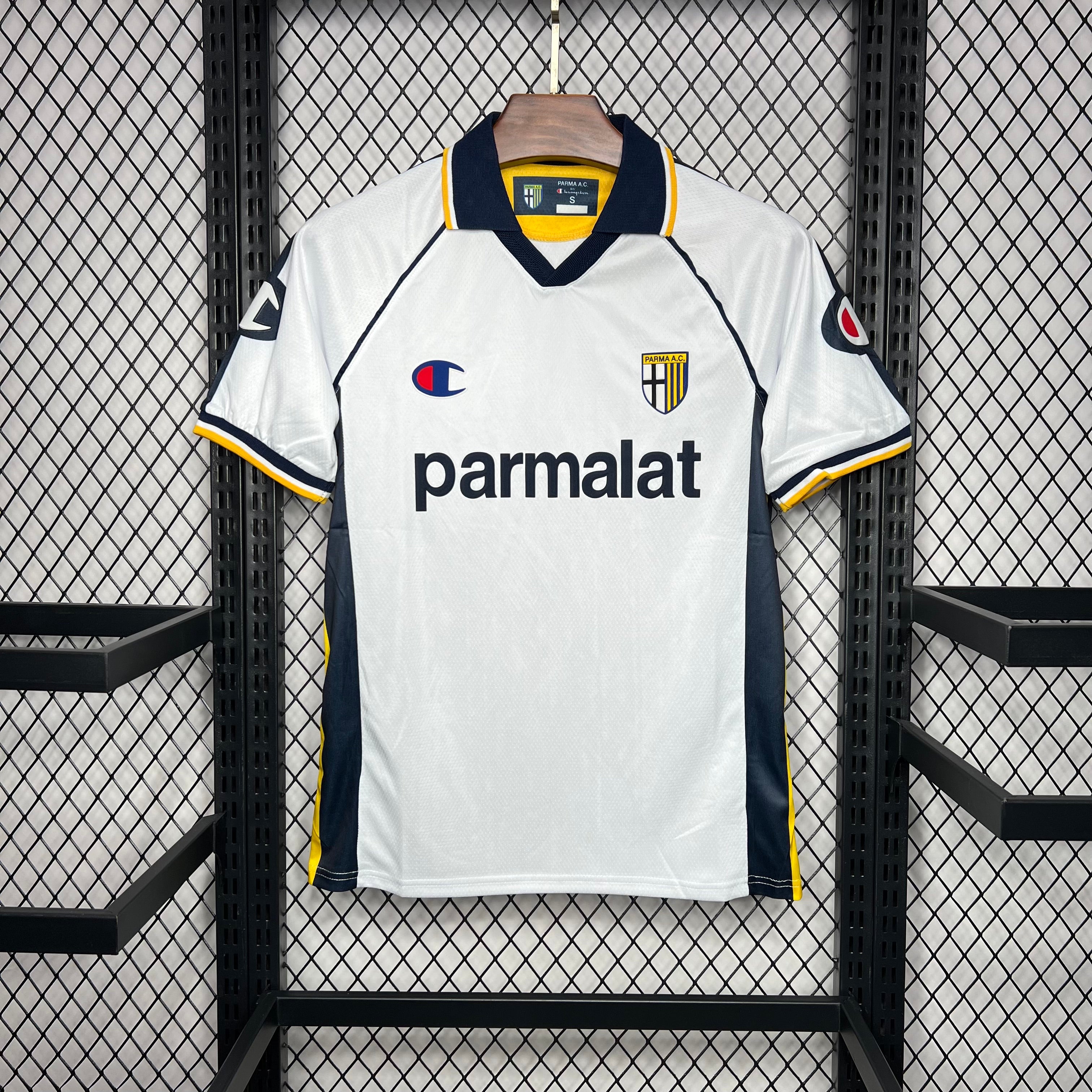 Maillot Vintage AC Parma 2004/2005 - Youth Match Worn, Taille Enfant, Marque Champions