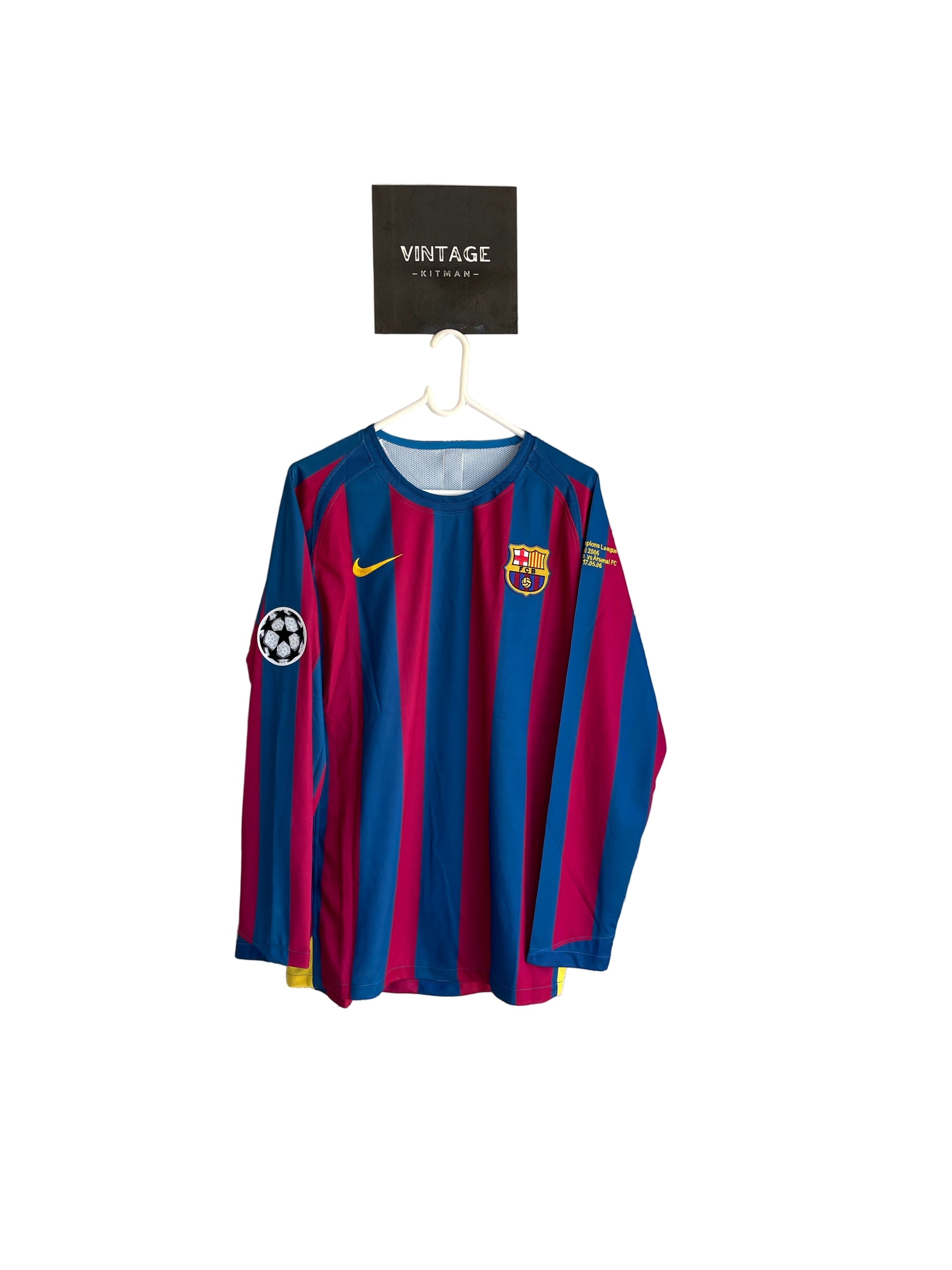 Barcelona 2006 UCL Final Long Sleeve Jersey