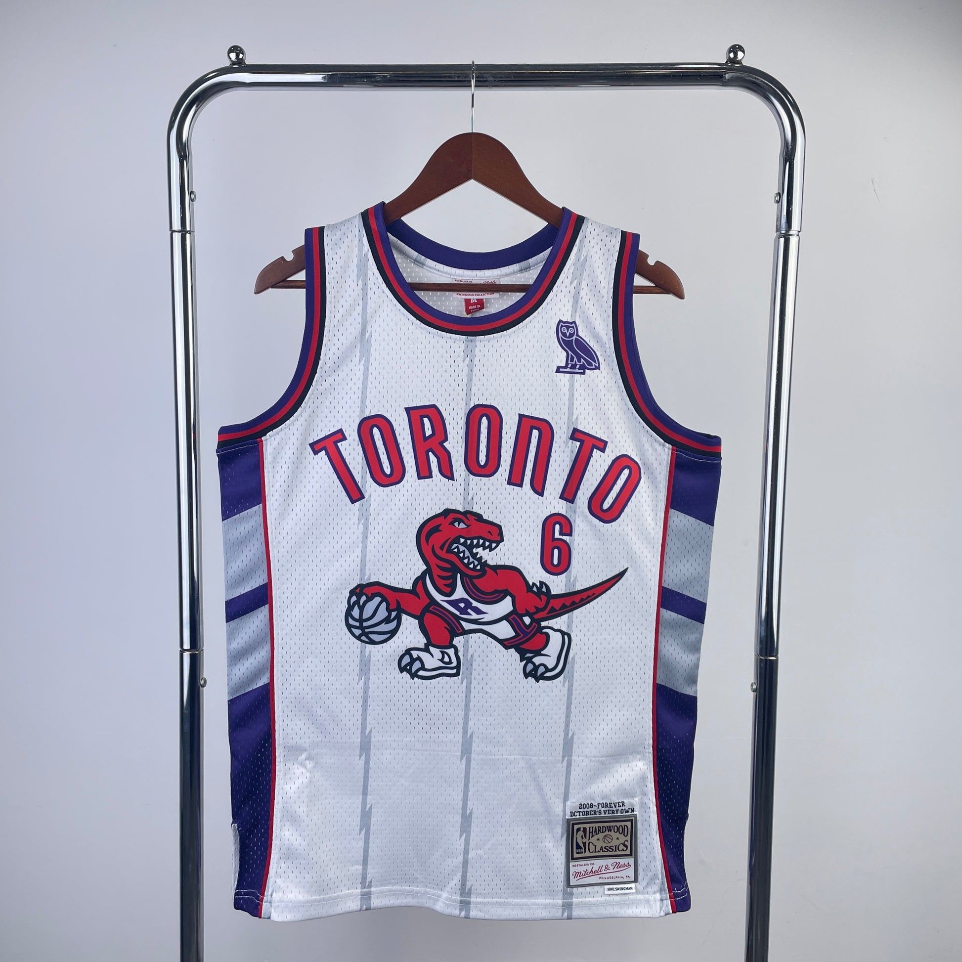 Toronto Raptors 2008 OVO White Mitchell Ness Hardwood Classics