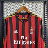 AC Milan 2013-2014 Home Long Sleeve Jersey