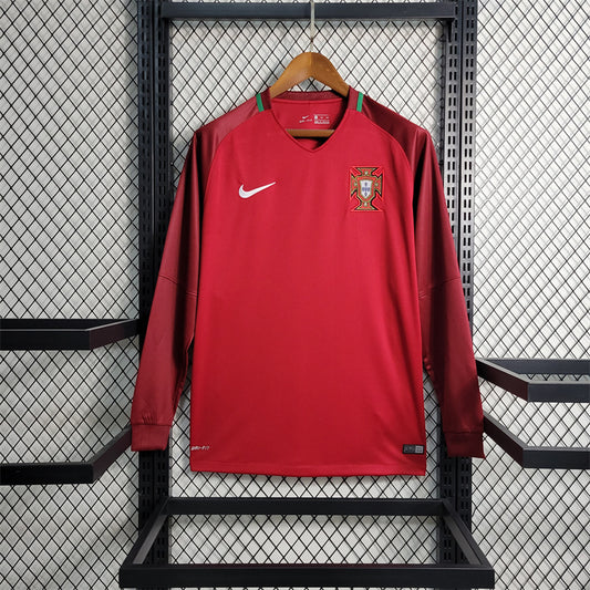 Portugal 2016 Home Long Sleeve Jersey