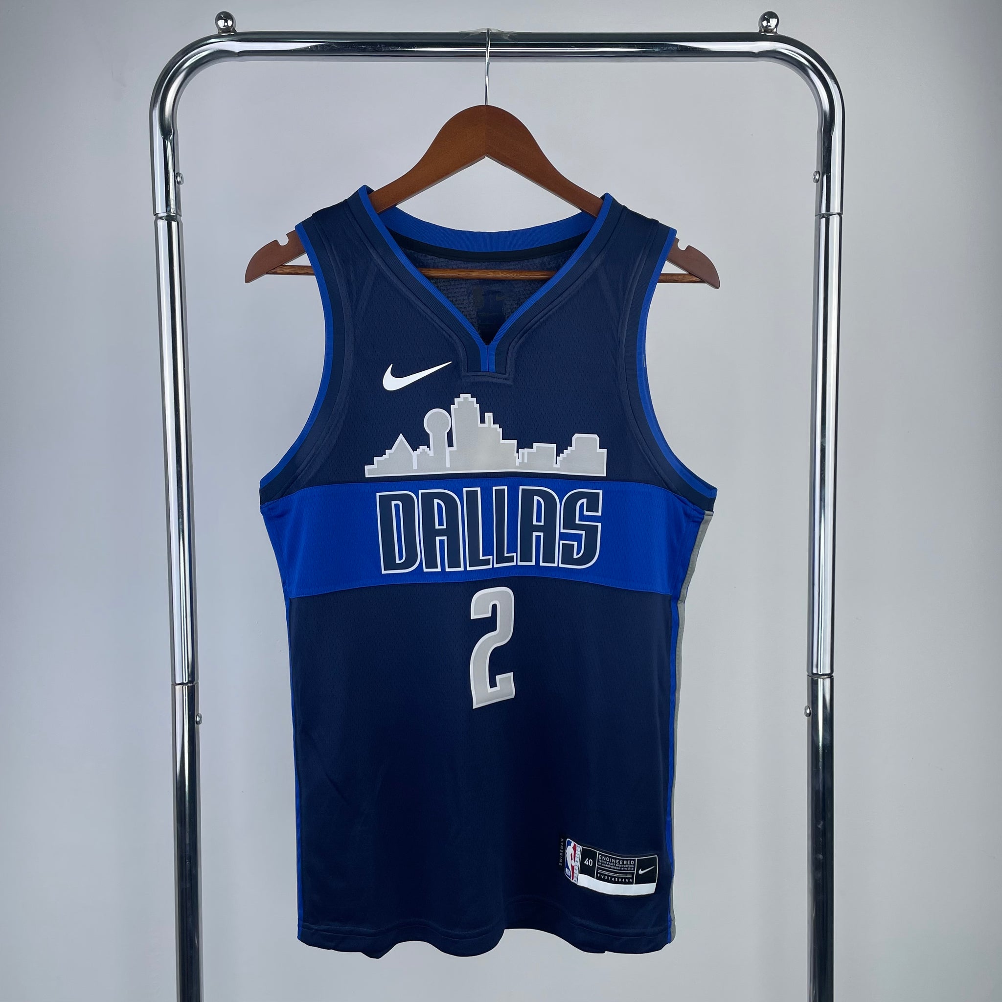 Dallas Mavericks 2017-18 Navy Swingman Jersey - Statement Edition