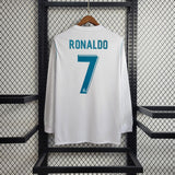 Real Madrid 2017/18 Home Long Sleeve Jersey