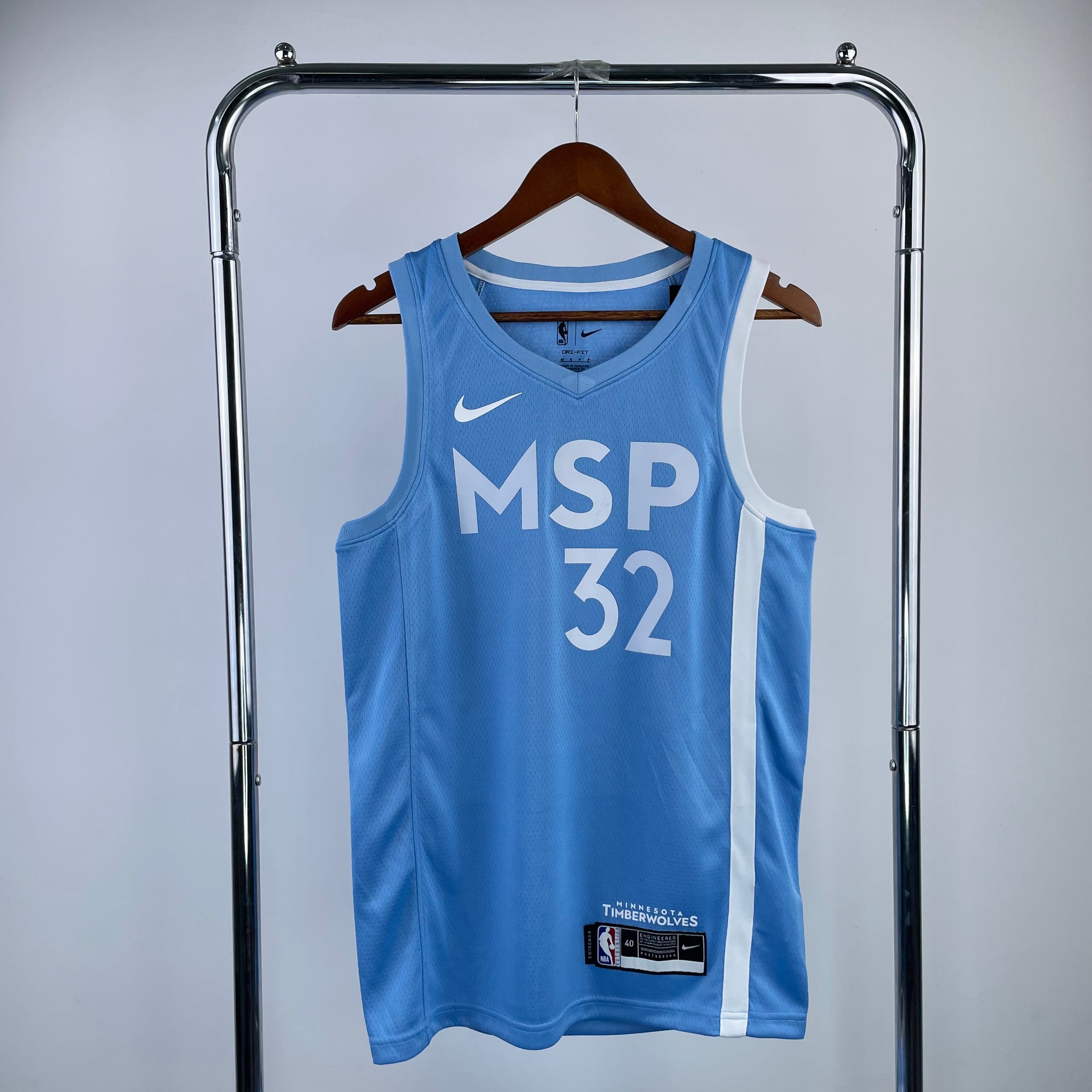 Minnesota Timberwolves 2021-22 Light Blue Swingman Jersey - City Edition
