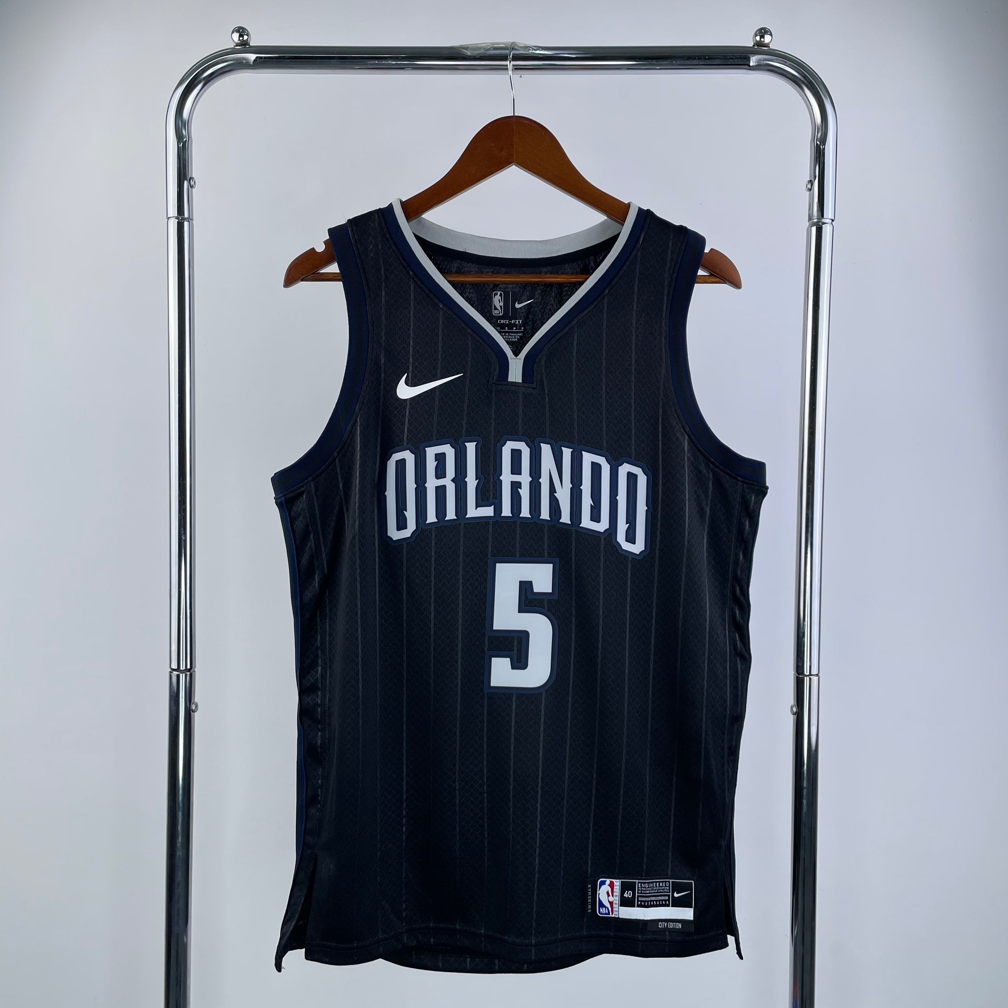 Orlando Magic 2022-23 Black Swingman Jersey - Icon Edition