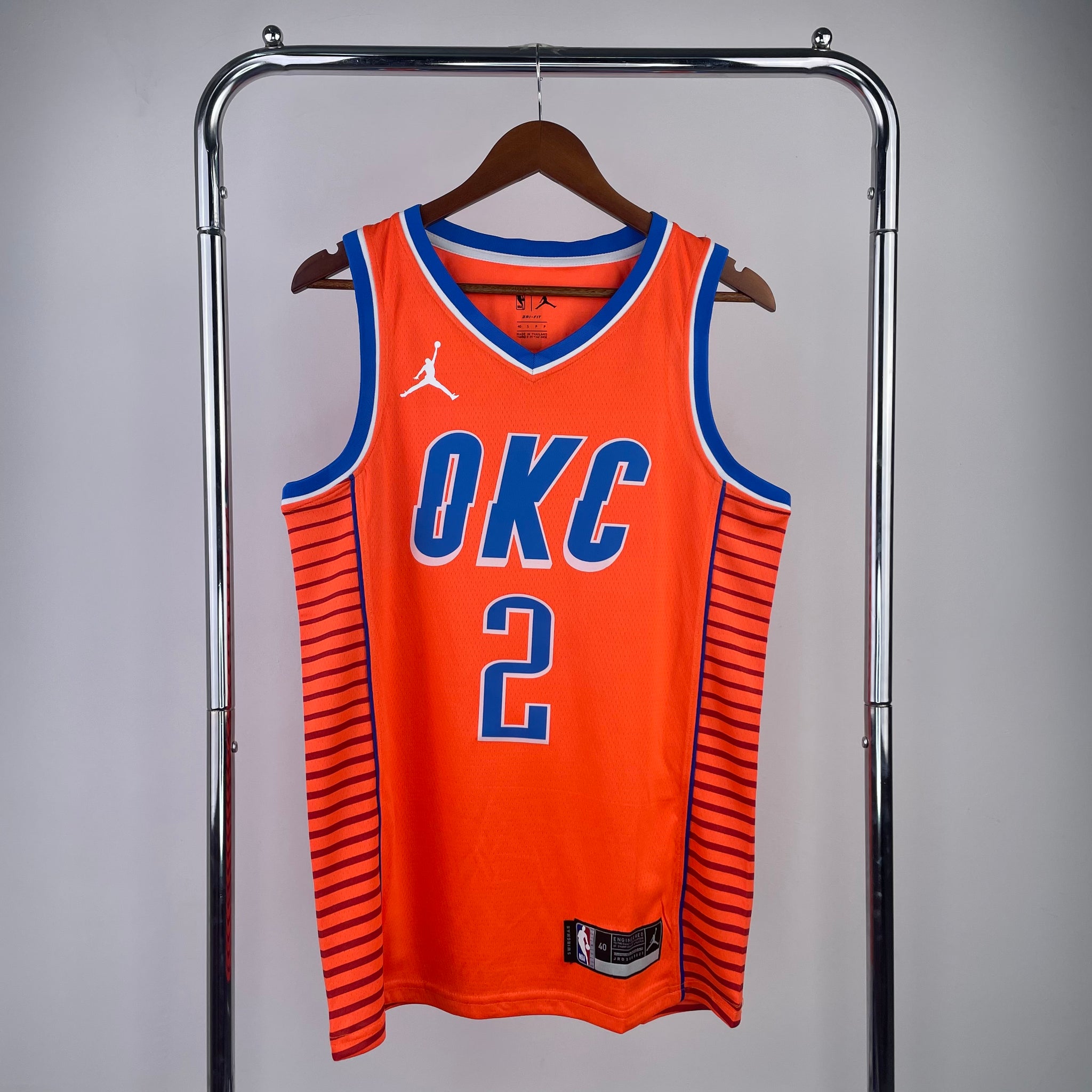 Oklahoma City Thunder 2022-23 Orange Jordan Brand Swingman Jersey - Statement Edition