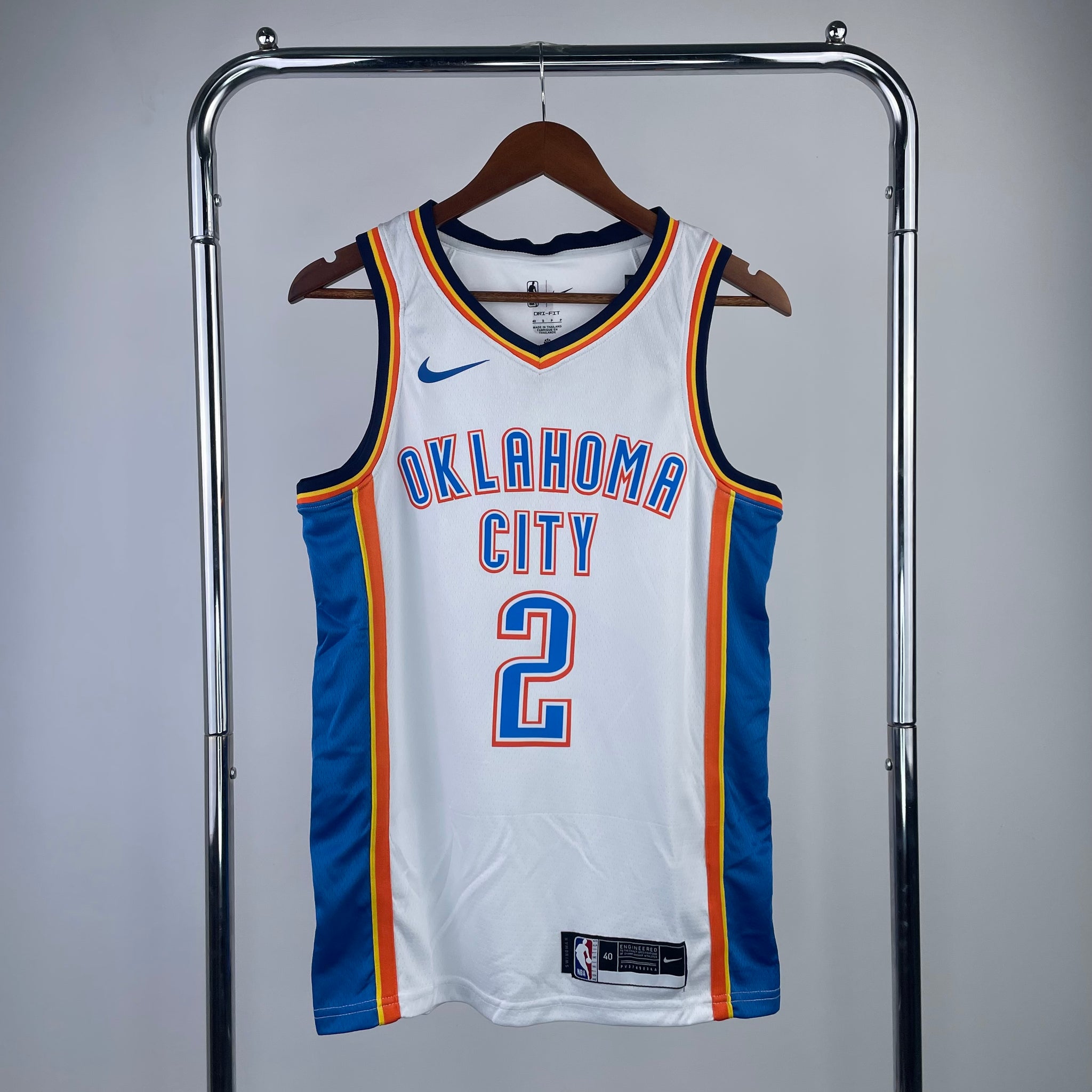 Oklahoma City Thunder 2022-23 White Swingman Jersey - Association Edition