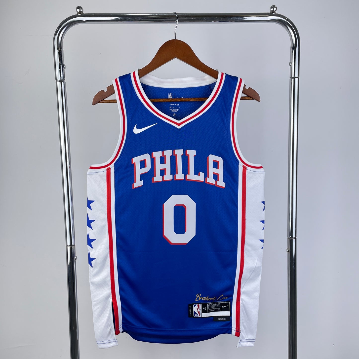 Philadelphia 76ers 2022-23 Blue Swingman Jersey - Icon Edition