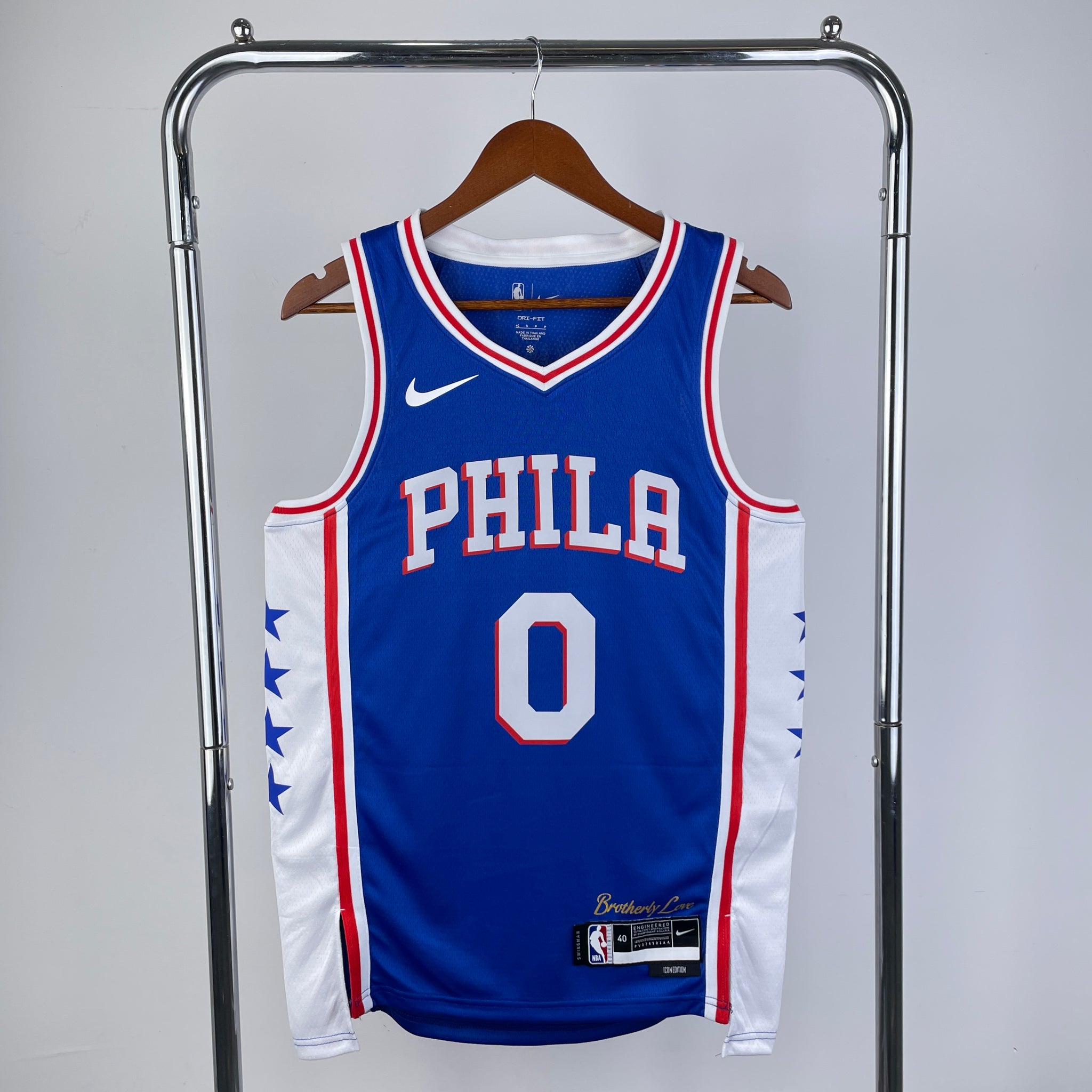 Philadelphia 76ers 2022-23 Blue Swingman Jersey - Icon Edition