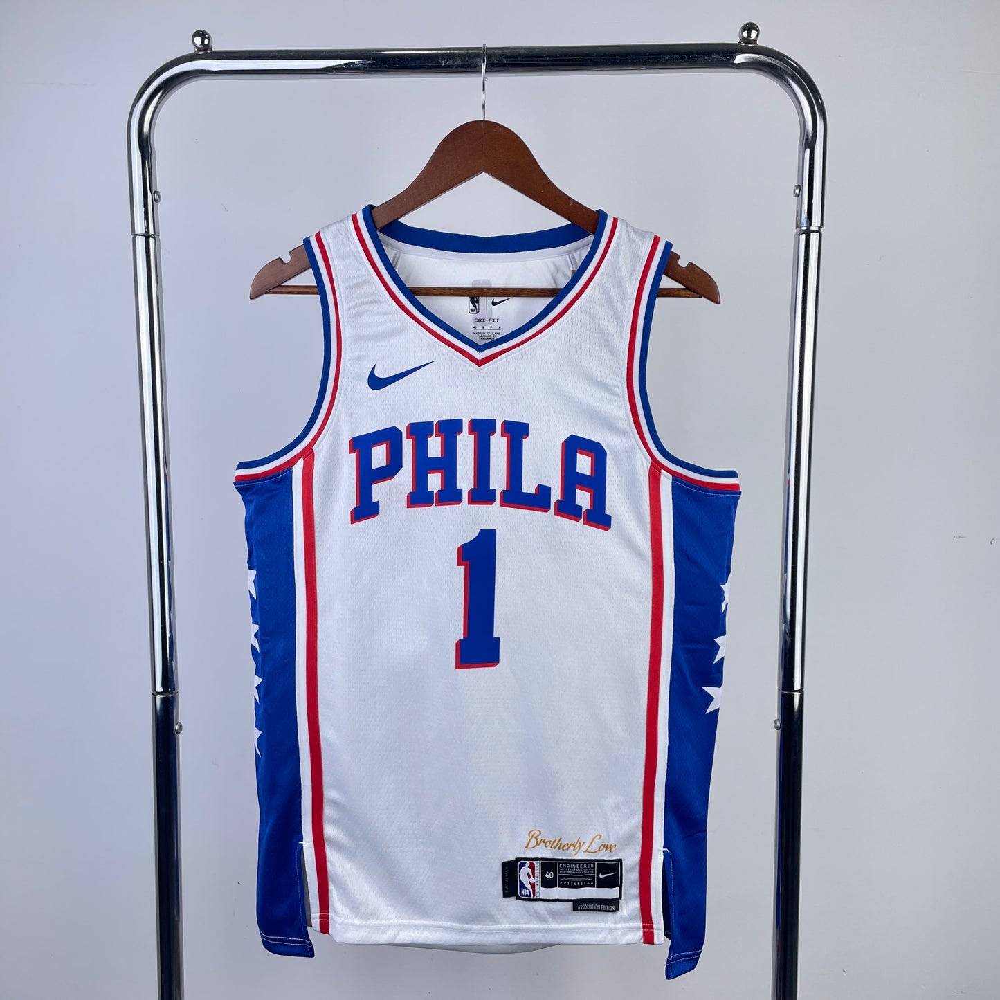 Philadelphia 76ers 2022-23 White Swingman Jersey - Association Edition