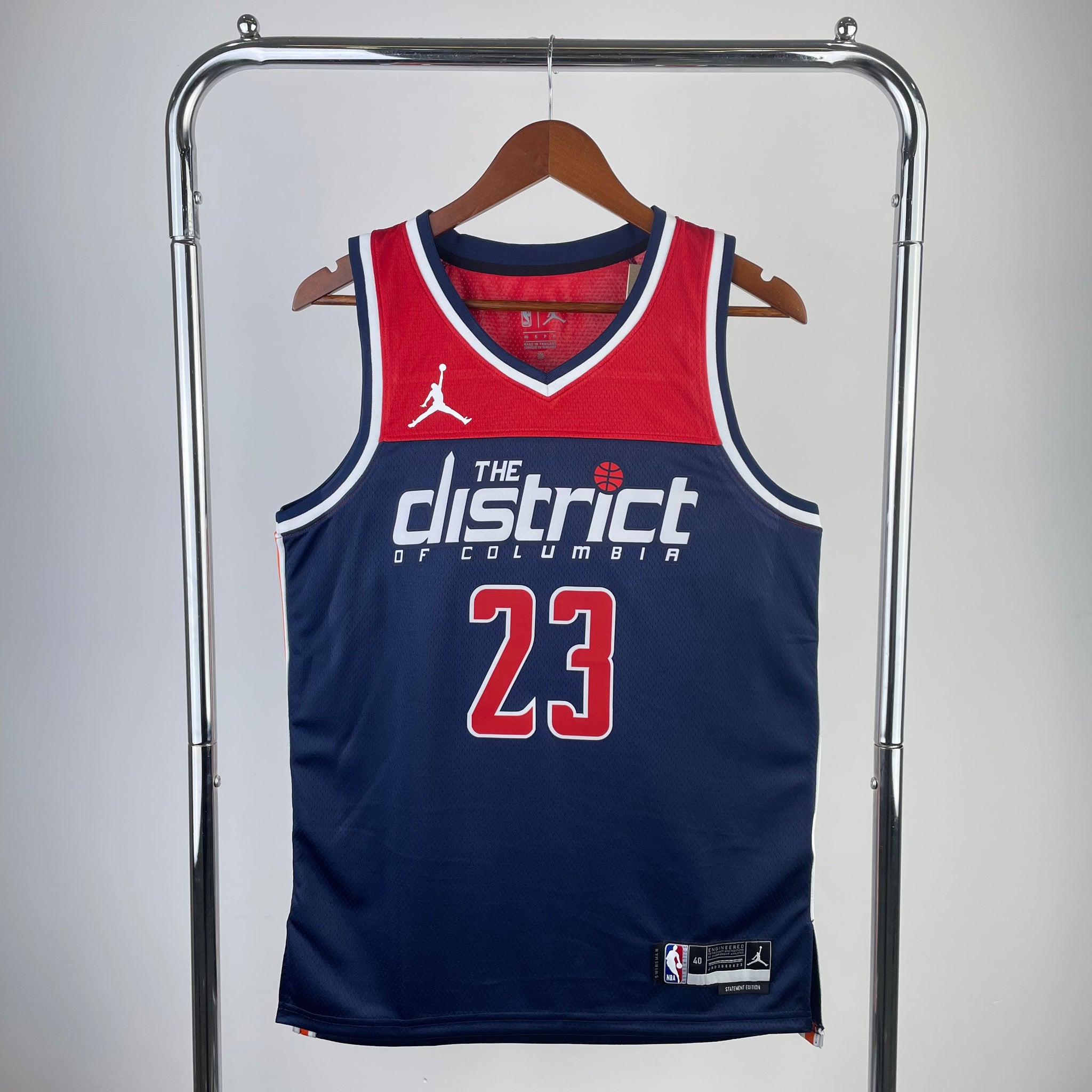 Washington Wizards 2022-23 Jordan Brand Navy Swingman Jersey - Statement Edition