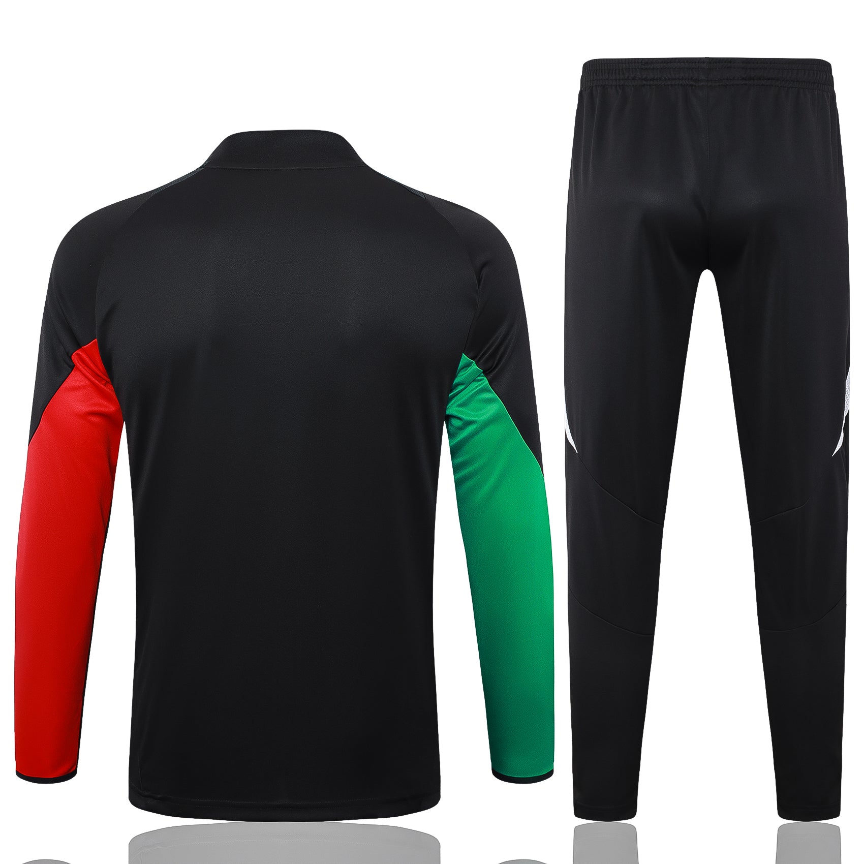 Arsenal 2024/25 Black/Green/Red Half-zip Tracksuit Set
