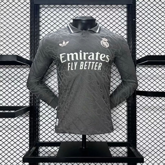 Real Madrid 2024/25 Third Player Version Long Sleeve Jersey