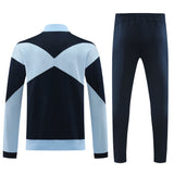France 2024 Grey and Navy Full-Zip Tracksuit Set
