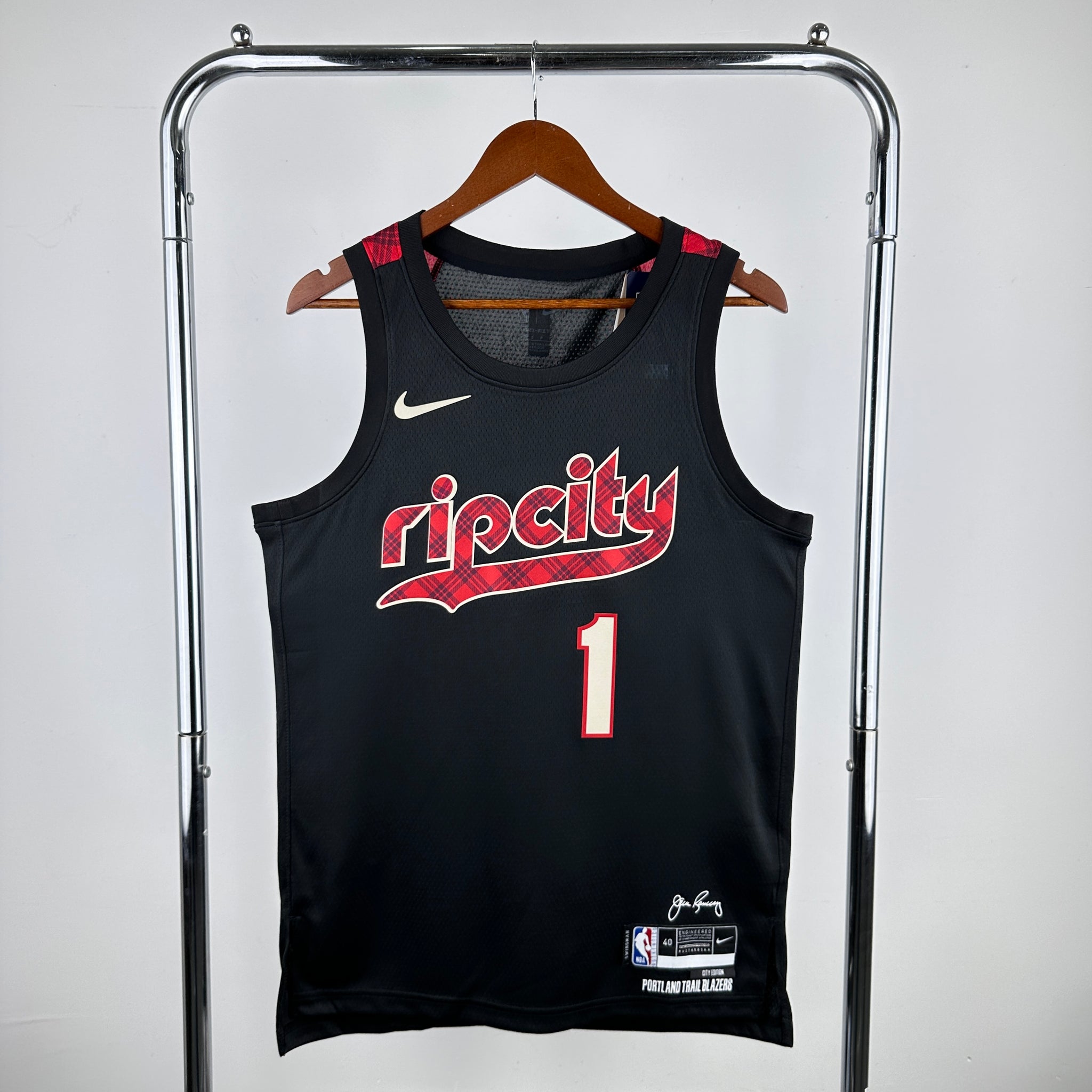 Portland Trail Blazers 2023-24 Black Swingman Jersey - City Edition