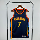 Oklahoma City Thunder 2024-25 Navy Swingman Jersey - City Edition
