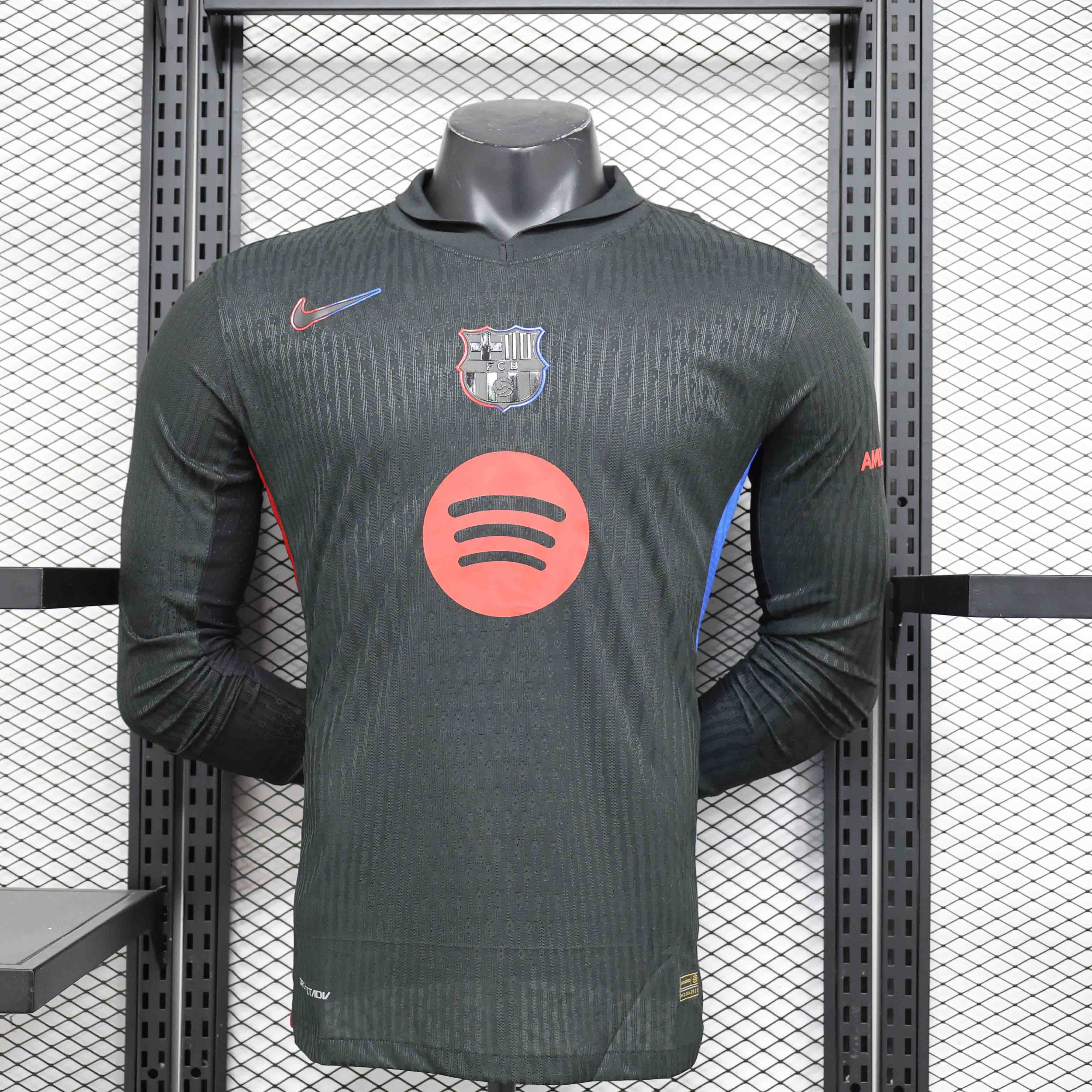 Barcelona 2024 25 Away Long Sleeve Player Version Jersey