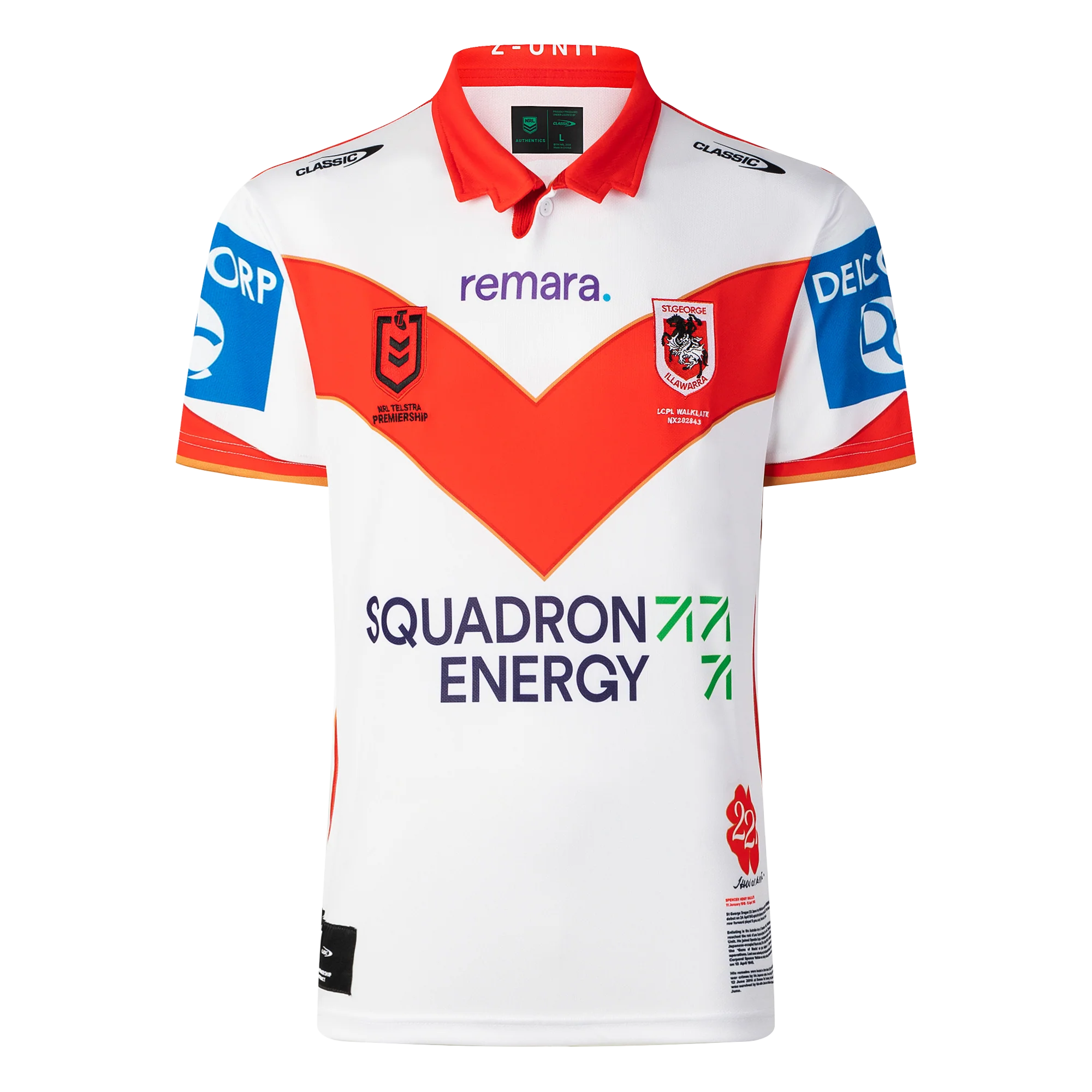St George Dragons 2025 ANZAC NRL Jersey