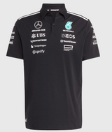 Mercedes 2025 F1 Black Polo Shirt