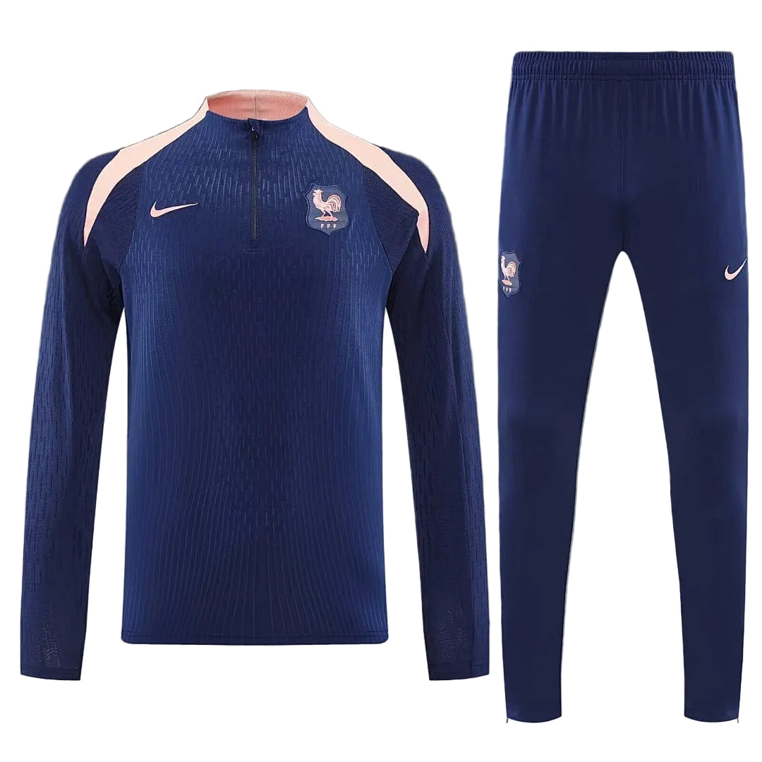 France 2025/26 Navy Half-Zip Tracksuit Set