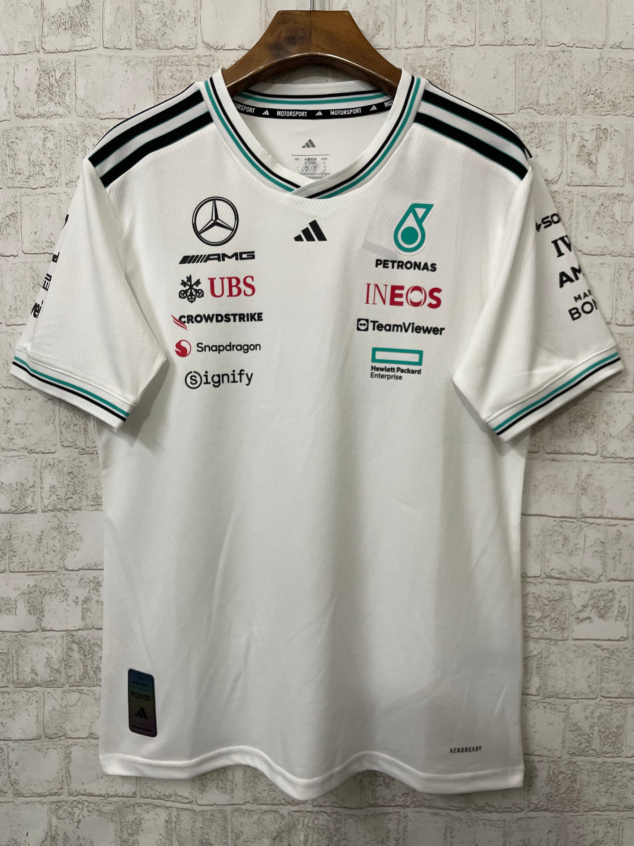 Mercedes 2025 F1 Team White Tee Shirt