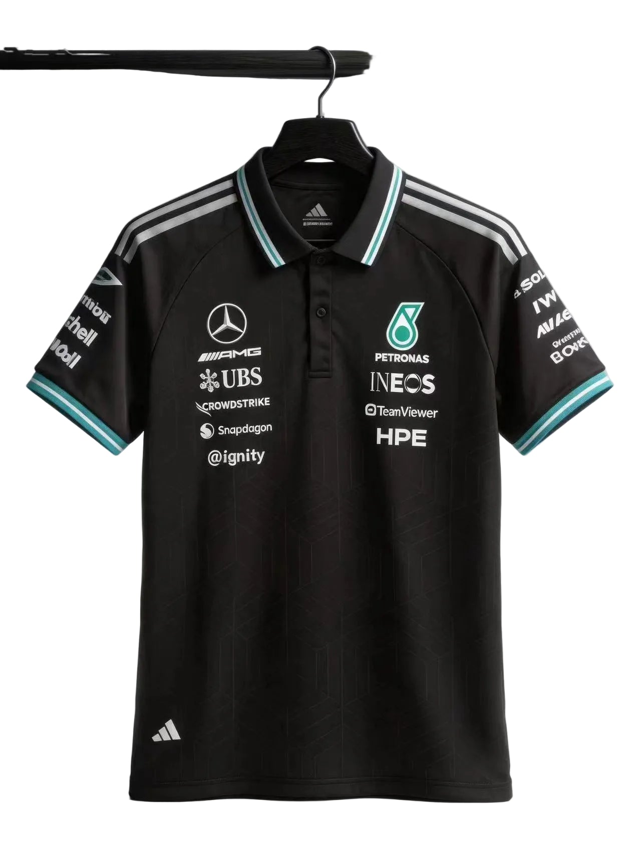 Mercedes 2026 Black F1 Polo Shirt