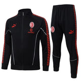 AC Milan 2026 Black Full-Zip Tracksuit Set
