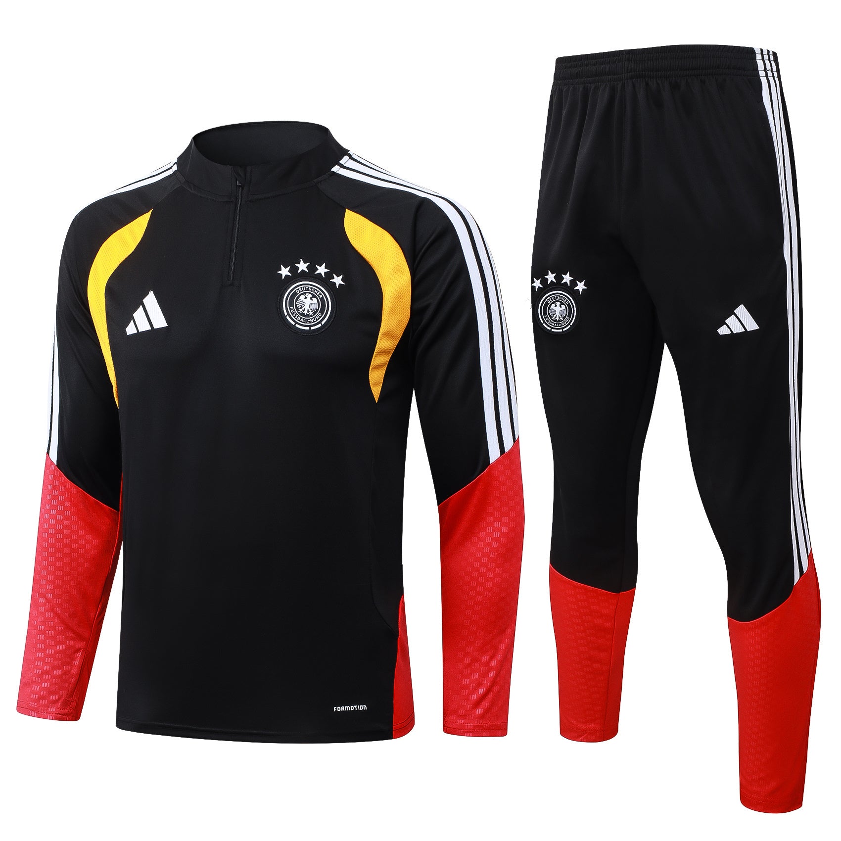 Germany 2026 Black Half-Zip Tracksuit Set