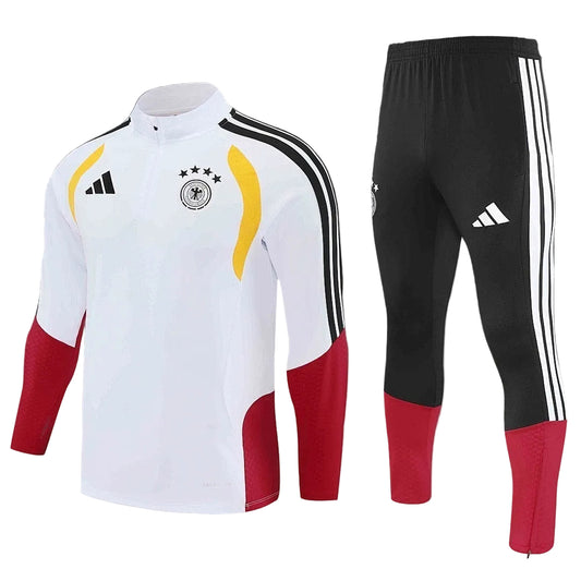 Germany 2026 White Half-Zip Tracksuit Set
