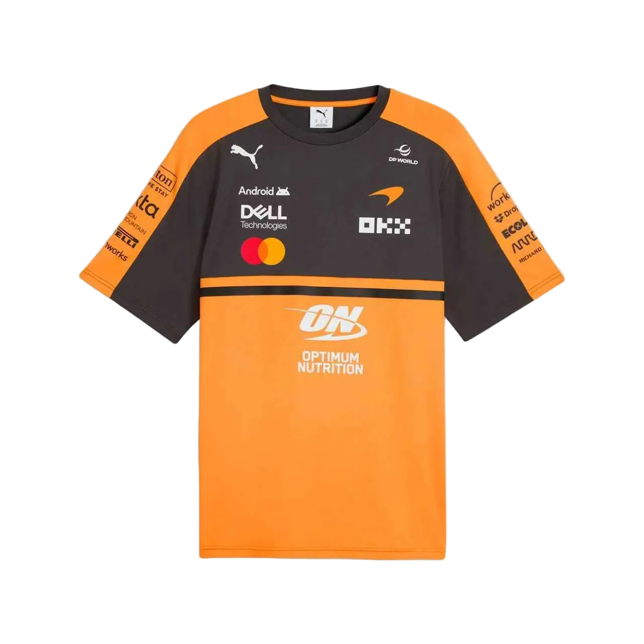 McLaren 2026 F1 Black & Orange Tee Shirt